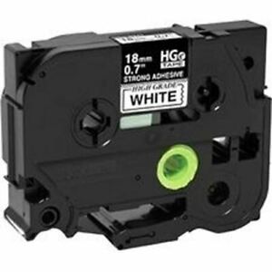 Brother HGES2415PK Black on White Extra-Strength Adhesive Label Tape - BRTHGES24