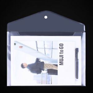 A4 Folder 20Units Plastic Dossiers Folder w/ Button for Document Storage Bag CN