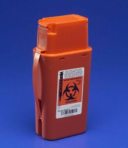 SharpSafety Sharps Transport Container 8303SA, 1 Quart,, Red 6 pack
