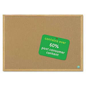 Mastervision Earth Cork Board, 36 X 48, Wood Frame SB0720001233 SB0720001233  -
