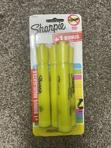 Sharpie Accent Highlighters Bold Yellow Pack of 4