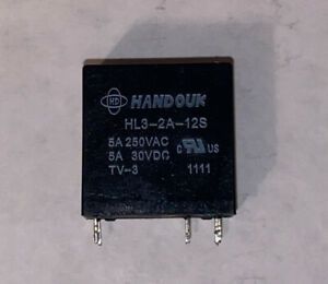 Handouk HL3-2A-12S Power Relay 5A 250VAC 12VDC 6 Pin **USA SELLER**