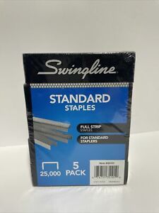 Swingline Staples, Standard, 1/4&#034; Length, 210/Strip, 5000/Box, 5 Pack (35101)
