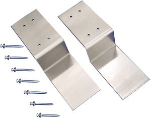 1 Pair Security Door Lock Bracket W/ Screw Fits 2x4 Boards Lumbers Secure Door
