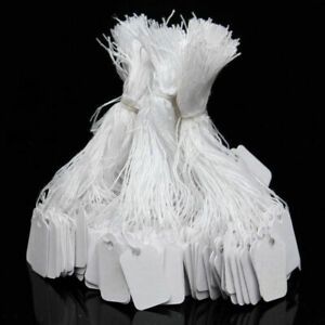 500PC Price Merchandise Sale Discount Tags Strings STRUNG Shipping Retail Store