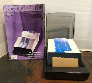 Vtg. Rolodex 67037 Covered Card File Includes 500, 3x5&#034; Cards New Open Box 1998