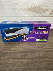 Swingline Optima Desk Stapler 40-Sheet Capacity Silver/Orange/Black
