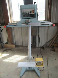 American International  AIE-610FDV Vertical Impulse Foot Sealer - 24&#034; 10 mm seal