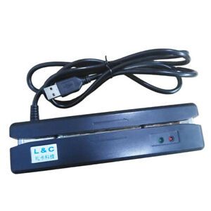 LC-402U 2 Track USB Magnetic Stripe Credit/Debit Card Reader Point Sale POS New