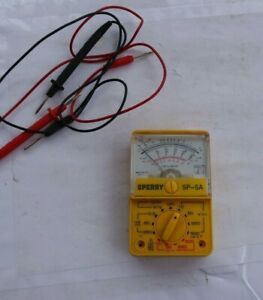 NICE Sperry SP-5A Multimeter Multitester &amp; Probes Meter Great Shape 5 Function