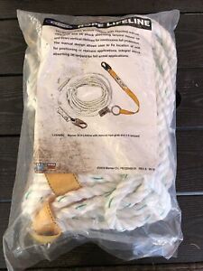 Werner Lifeline with Manual Rope - 50ft.L, Model#L232050C
