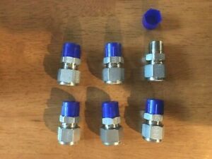 Tylok 1/2&#034;  x 1/2&#034; NPT Male Compression Adapter 316 SS (SET OF 6) NEW FAST SHIP