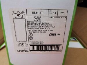 10 NIB Leviton  20 AMP 125 VOLT decora switches 5621-2T