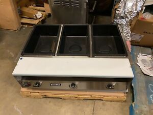 Vollrath ServeWell 46&#034; Steam Hot Food Table w/ Wells &amp; Cutting Board 38103