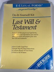 E-Z Products | Last Will Testament | Do It Yourself Kit | H&amp;R Block Edition