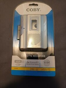Coby CXR60 2 Speed Voice Activated Cassette Recorder/Player MN CX-R60 New Sealed