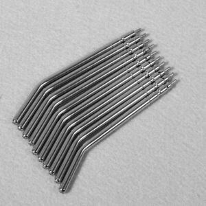 10 PCS Nozzles Tips Tubes for Dental Air Water 3-way Syringe Metal Alloy F4