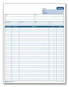 Adams Invoice Sets, 2-Part Carbonless, 8-1/2&#034; x 11-7/16&#034;, 50 White/Canary