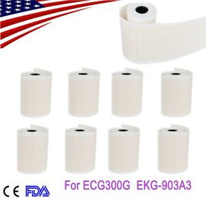 10 RollsThermal Printer Printing Paper 80mm*20m for ECG EKG System ECG300G 903A3