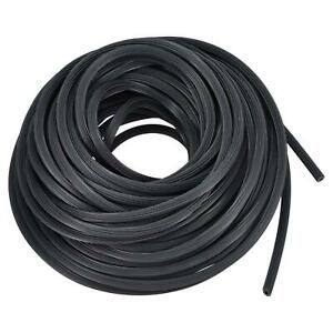 Spline Type Sealing Strip, 15M/ 49.21Ft Length EPDM Edge Strip, 5.5mm OD Black