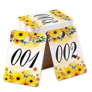 Paper Live Numbers Sale Tag Floral with Normal and Reversed Mirrored 001-100