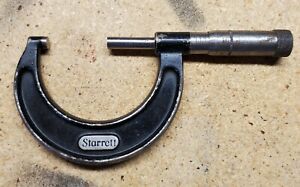 Starrett No. 436 1-2&#034; OD Outside Micrometer Mic Vintage Machinist