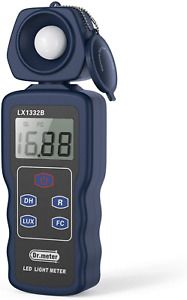 Dr.meter Professional LED Light Meter, Digital Illuminance Meter with 0-200,000