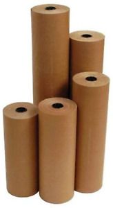 15&#034; 40 Lbs 900&#039; Brown Kraft Paper Roll Shipping Wrapping Cushioning Void Fill