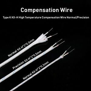 2*0.3/2*0.5mmK Type KX-H Precision/Normal FiberGlass High Temp Compensation Wire