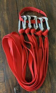 5 Pack - Speedline Zipline Kit Rigging Slings &amp; Aluminum Carabiners