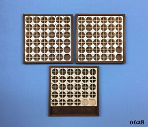 Kingsley Machine  -  3-Empty Wooden Type Trays  -  Hot Foil Stamping Machine
