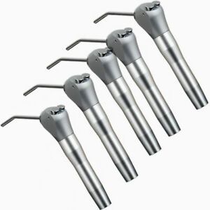 5 Dental Air Water Spray Triple 3-Way Syringe Handpiece + 10 Nozzles Tips Tubes