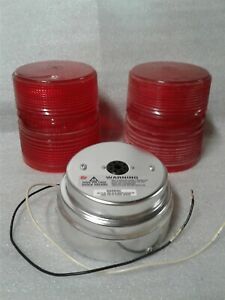 Federal Signal Star Fire Model 131DST Strobe Light Red - No Bulb, No Gaskets