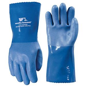 Wells Lamont Heavy Duty PVC Coated Work Gloves | Liquid/Chemical, Abrasion &amp; Cut