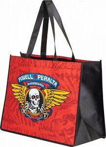 Powell Peralta Winged Ripper Red 12 x 16 non woven black Shopping Bag