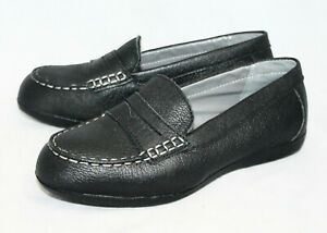 New ROCKPORT WORKS Top Shore Work Penny Loafer RK600 Wo&#039;s 7 Black Pebble Lthr