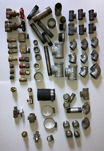 Pipe Fittings Assorted Lot 70 Pieces  USED
