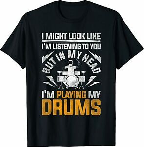 NEW LIMITED Im Playing My Drums T-Shirt S-3XL
