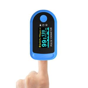 2 Pcs Digital Fingertip Pulse Oximeter Blood Oxygen Saturation Monitor Portable