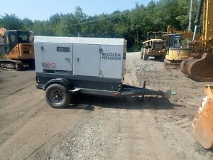 2014 Wacker G50 50KvA Generator Genset PORTABLE! VIDEO! DEERE DIESEL G-50