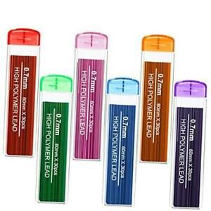 Color Refill Colored Pencils, 0.7 mm HB, 6 Color Set (Pieces) 180