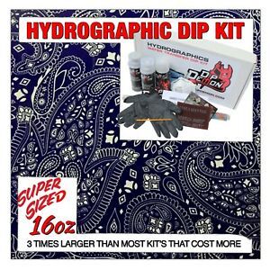 Hydrographic dip kit White Paisley hydro dip dipping 16oz