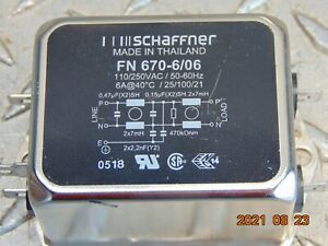 SCHAFFNER FN 670-6/60 POWER LINE FILTER *FREE SHIPPING*