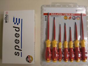 Wiha speedE L-Box Mini electric screwdriver set PLUS 7 Piece insulated set too!