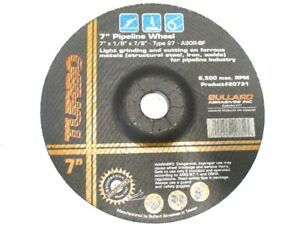 Bullard (20731) 7 x 1/8 x 7/8 T27 Aluminum Oxide Pipeline Cutting Wheel - 3 QTY