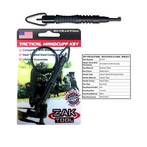 Zak Tool Round Swivel Key, Carbon Fiber Body (Black) Black