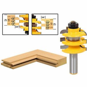New 1/2&#034; Shank Rail &amp; Stile Router Bit Ogee Stacked Woodworking Bearing Cutter