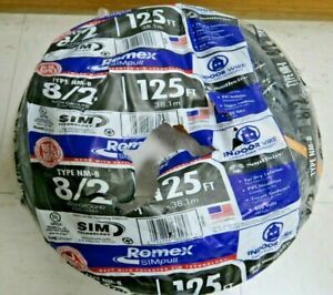 Southwire 8/2 Romex SIMpull 125-ft  Solid Non-Metallic Wire 28893602 New