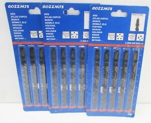 (LOT 3) Cozzmts 5PCS T Shank Jigsaw Blades Set for Wood T144D