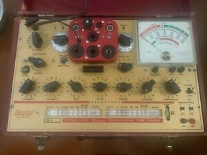 Hickok 6000A Mutual Conductance Tube Tester - Works Well - Case Has Heavy Wear